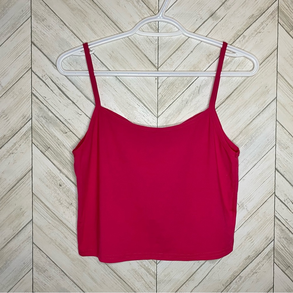 Ardene Hot Pink Crop Top